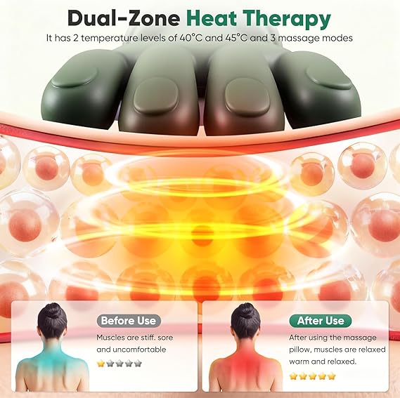Massage Machine For Body Pain,Scalp Massage, Shoulder Massager, Heated Massager, Shoulder and Neck Massage, Pain Relief