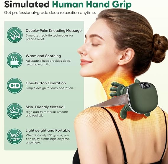 Massage Machine For Body Pain,Scalp Massage, Shoulder Massager, Heated Massager, Shoulder and Neck Massage, Pain Relief